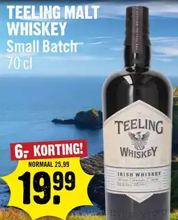 Dirck 3 Teeling malt whiskey small batch aanbieding