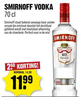 Dirck 3 Smirnoff vodka aanbieding