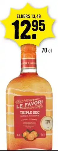 Dirck 3 Le favori triple sec liqueur a lorange aanbieding