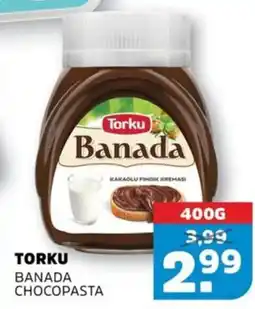 Sahan Supermarkten Torku banada chocopasta aanbieding