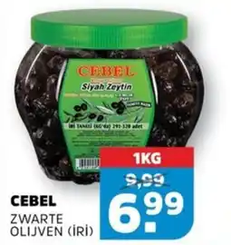 Sahan Supermarkten Cebel zwarte olijven aanbieding