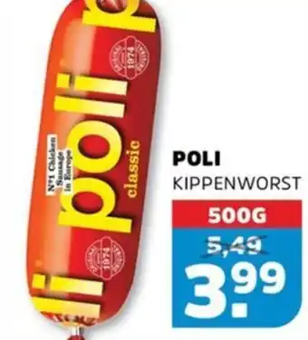 Sahan Supermarkten Poli kippenworst aanbieding