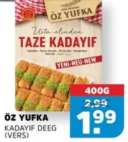 Sahan Supermarkten Öz yufka kadayif deeg aanbieding