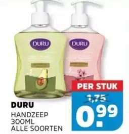 Sahan Supermarkten Duru handzeep aanbieding
