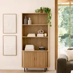 Action Design boekenkast met schuifdeuren aanbieding