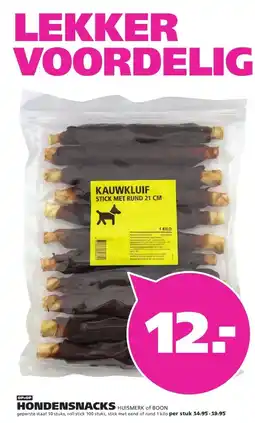 Ranzijn HONDENSNACKS HUISMERK of BOON aanbieding