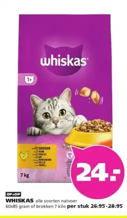 Ranzijn WHISKAS alle soorten natvoer aanbieding