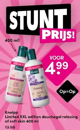 Drogisterij Visser Kneipp Limited XXL edition douchegel aanbieding