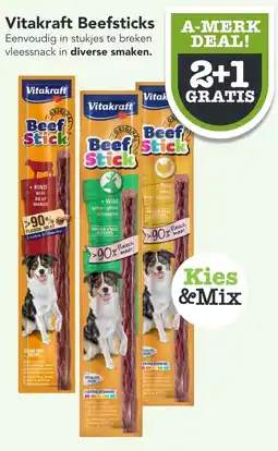 Dierspecialist Vitakraft Beefsticks aanbieding