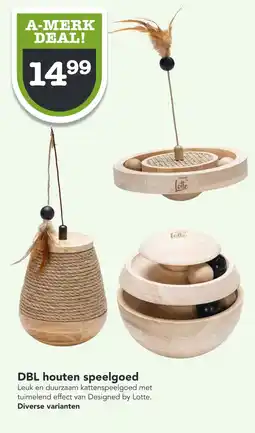 Dierspecialist DBL houten speelgoed aanbieding