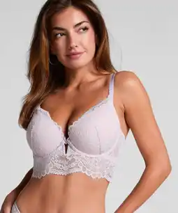 Hunkemoller Hunkemöller Voorgevormde longline beugel bh Isadora Paars aanbieding