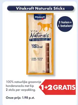 Huisdier Voordeelshop Vitakraft Naturals Sticks aanbieding