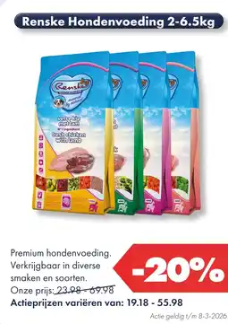 Huisdier Voordeelshop Renske Hondenvoeding 2-6.5kg aanbieding