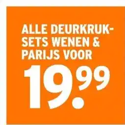 GAMMA ALLE DEURKRUK- SETS WENEN & PARIJS aanbieding