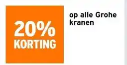 GAMMA op alle Grohe kranen aanbieding
