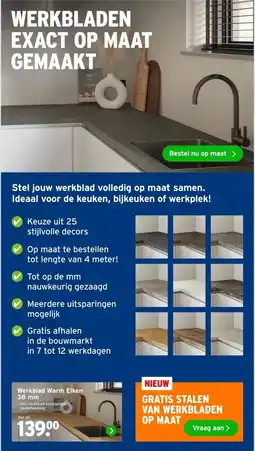 GAMMA Werkblad Warm Eiken aanbieding