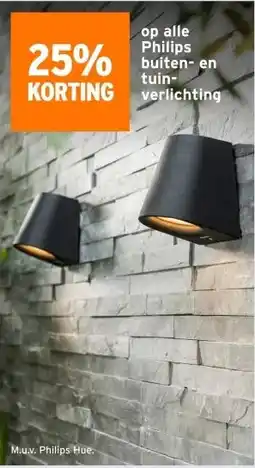 GAMMA op alle Philips buiten- en tuin- verlichting aanbieding