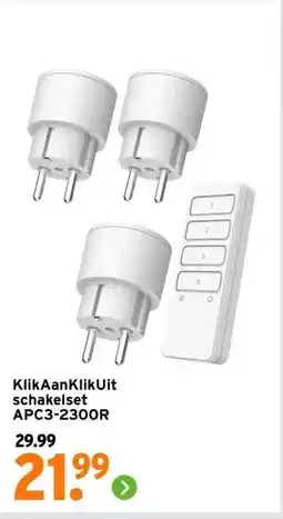 GAMMA KlikAanKlikUit schakelset aanbieding