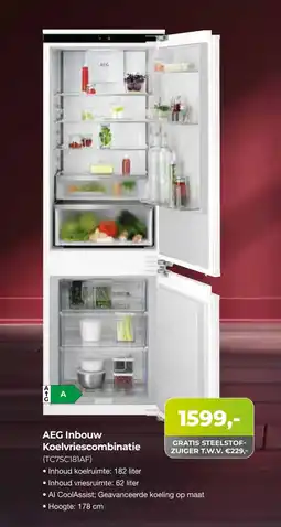 EP Beerepoot AEG Inbouw Koelvriescombinatie aanbieding