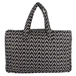 Kruidvat Truespirit Weekendtas Zwart/Wit aanbieding