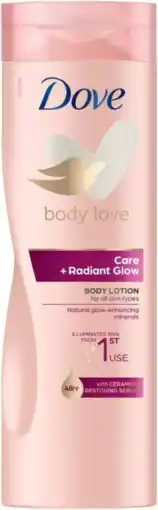 De Online Drogist Dove Body Love Bodylotion Care & Radiant Glow aanbieding