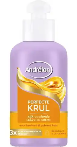 De Online Drogist Andrelon Leave-in Haarcrème Perfecte Krul Voedend aanbieding