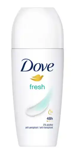 De Online Drogist Dove Deodorant Roll-On Fresh aanbieding