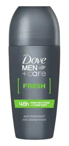 De Online Drogist Dove Men+Care Deodorant Roll-On Fresh 50ML aanbieding