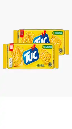 Flink LU TUC Crackers Original 100g 2x aanbieding