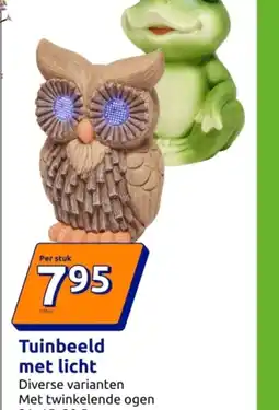 Action Tuinbeeld met licht aanbieding