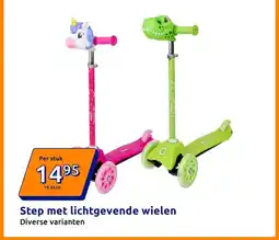 Action Step met lichtgevende wielen aanbieding