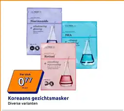 Action Koreaans gezichtsmasker aanbieding