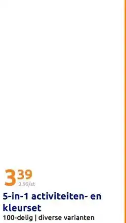 Action 5-in-1 activiteiten- en kleurset aanbieding