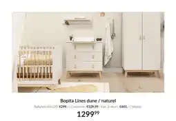 Babypark Bopita Lines dune / naturel set aanbieding