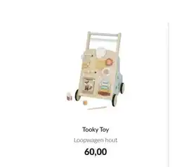 Babypark Tooky Toy Loopwagen hout aanbieding
