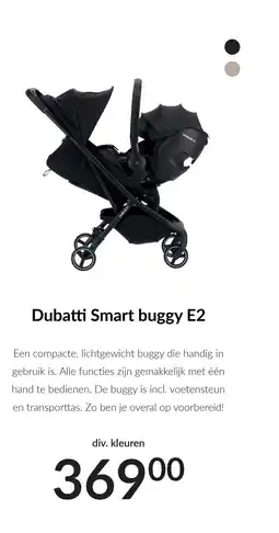 Babypark Dubatti Smart buggy E2 aanbieding