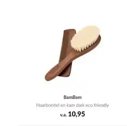 Babypark BamBam Haarborstel en kam dark eco friendly aanbieding