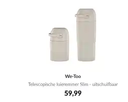 Babypark We Too Telescopische luieremmer Slim uitschuifbaar aanbieding