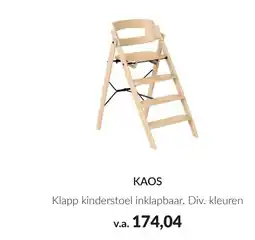 Babypark Kaas Klapp kinderstoel inklapbaar aanbieding