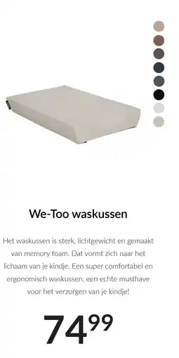 Babypark We Too waskussen aanbieding