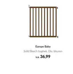 Babypark Europe Baby Solid Beech traphek aanbieding