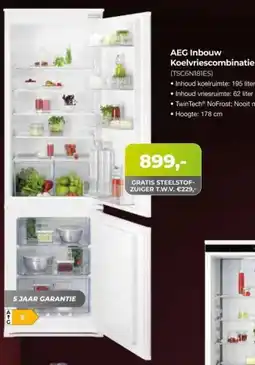 EP Beerepoot AEG Inbouw Koelvriescombinatie aanbieding