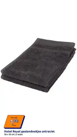 Action Hotel Royal gastendoekjes antraciet aanbieding