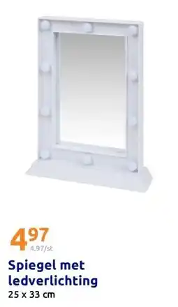 Action Spiegel met ledverlichting aanbieding