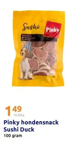 Action Pinky hondensnack Sushi Duck aanbieding