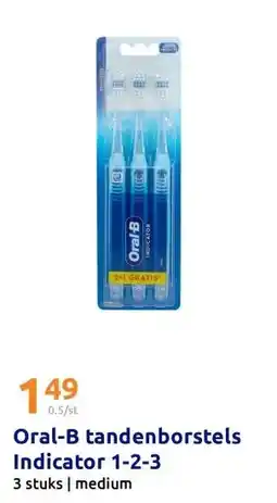 Action Oral-B tandenborstels Indicator 1-2-3 aanbieding