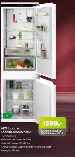 EP Beerepoot AEG Inbouw Koelvriescombinatie aanbieding