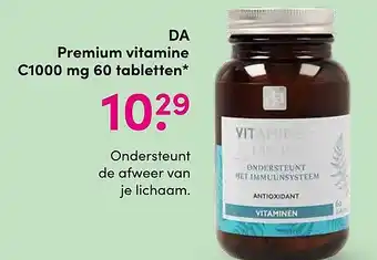 DA DA Premium vitamine C1000 mg 60 tabletten* aanbieding