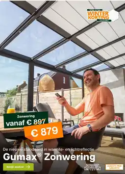 Tuinmaximaal Gumax Zonwerina aanbieding