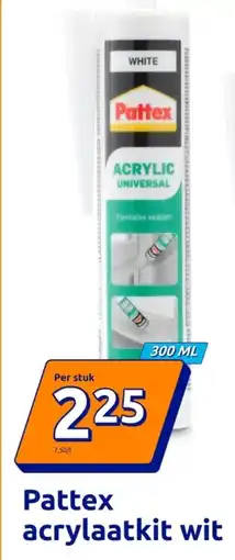 Action Pattex acrylaatkit wit aanbieding